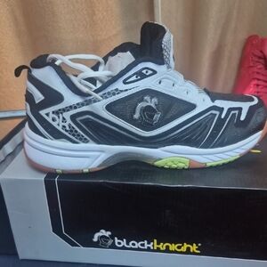 Men's Black and White Athletic Shoes